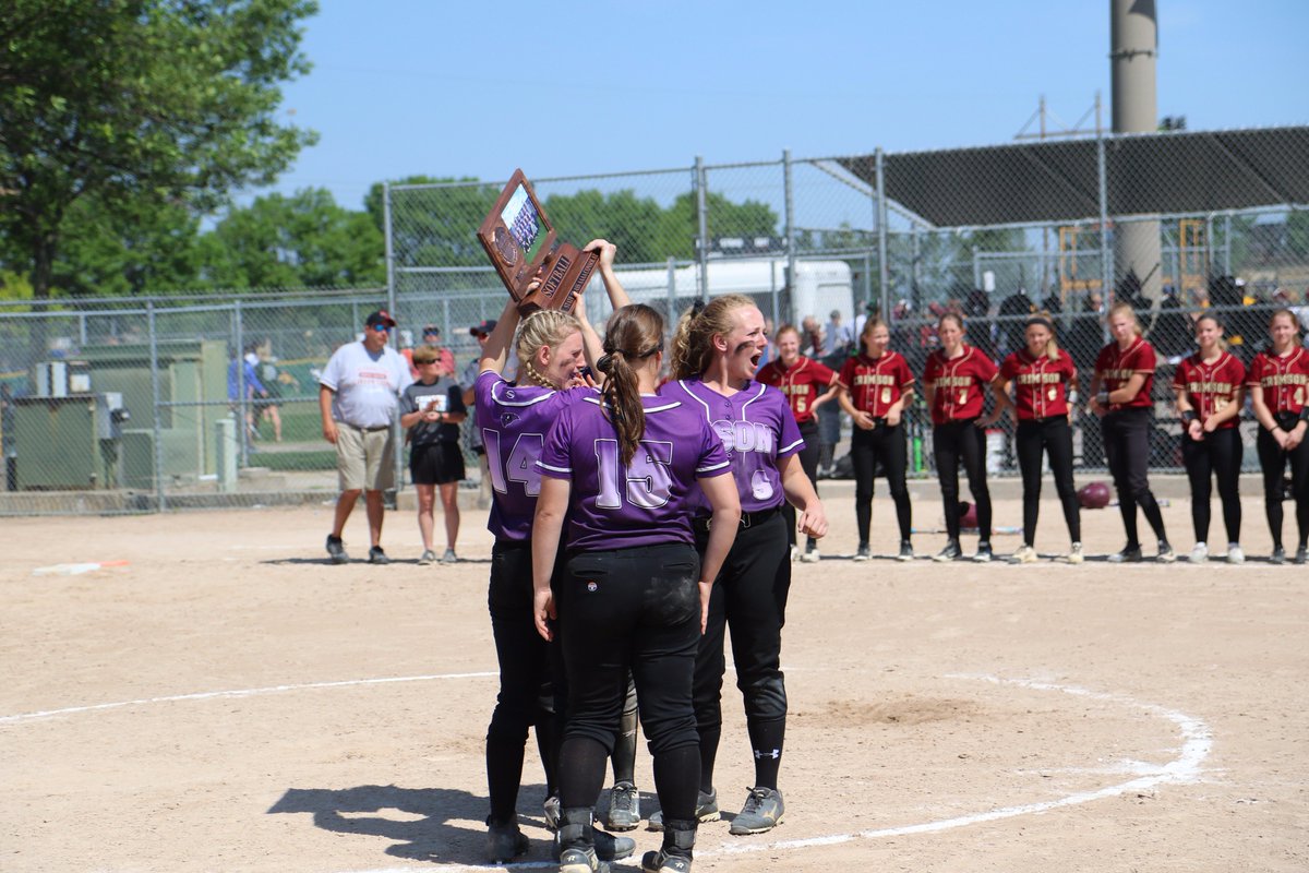 laplante71's tweet photo. Buffalo (@buffalosoftball) finishes 21-5 overall, won 16 of its past 17 games, and comes away with consolation championship trophy. #StateSB https://t.co/NfKvsM0lst