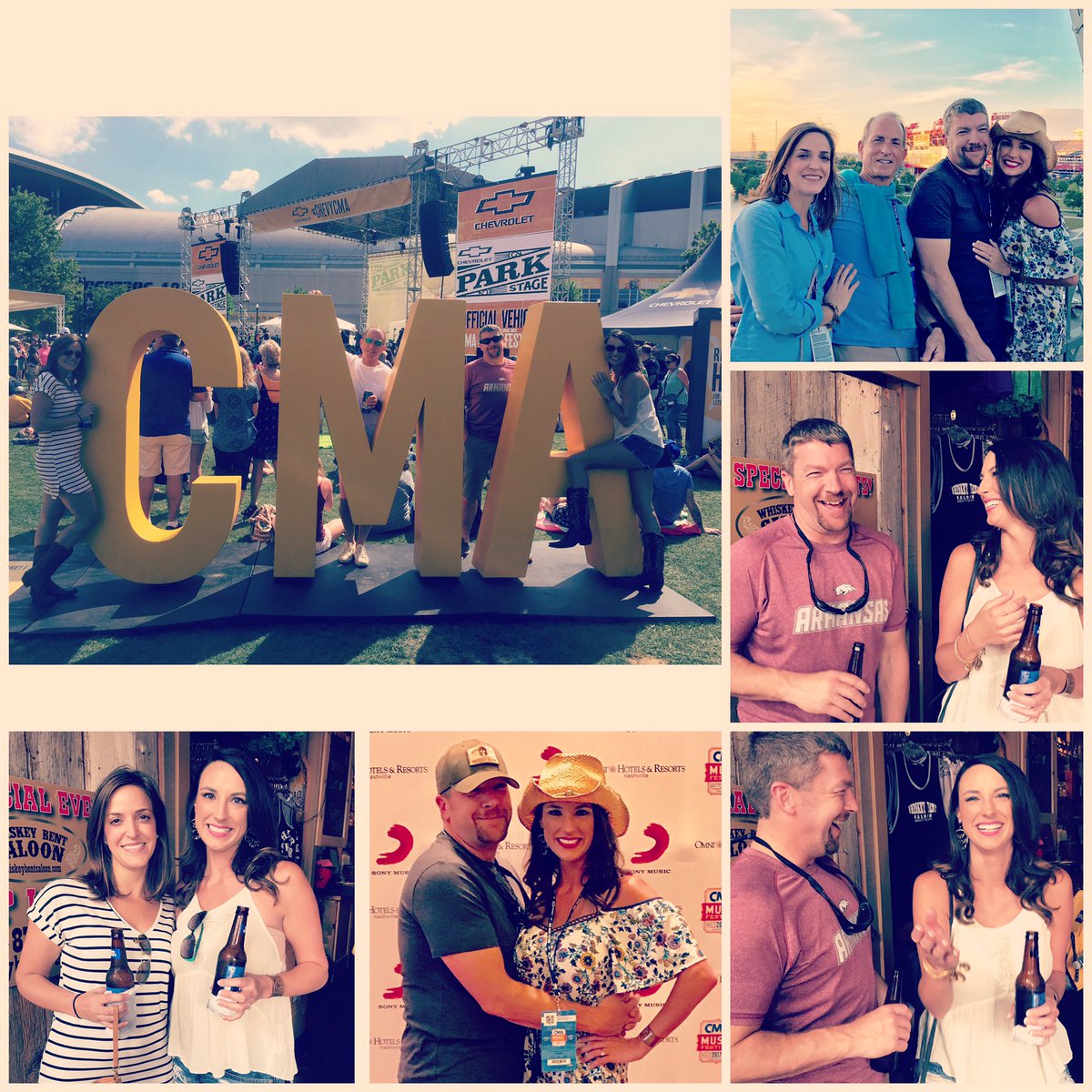 jeska08's tweet photo. We survived day 1....now on to day 2 line up!!! #cmafest https://t.co/8feFZrUpBc