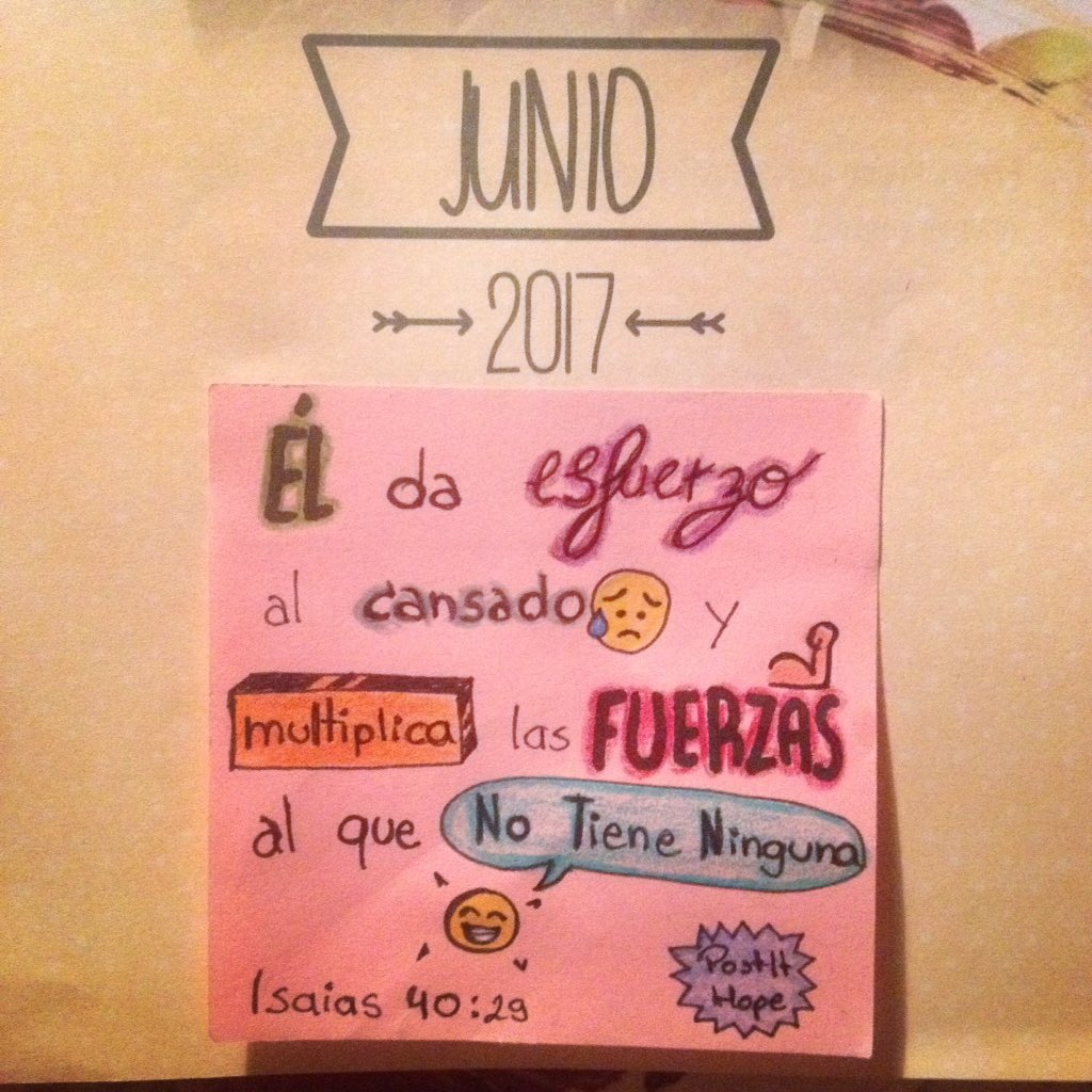 postit_hope's tweet photo. ☝🏼️😥✖️💪🏼😄✨
-Isaías 40:29
Sábado para renovar fuerzas
#FuerzasEnDios #DiosMultiplica #FelizSabado #PostItHope #PostIt https://t.co/vQuZutUS9E