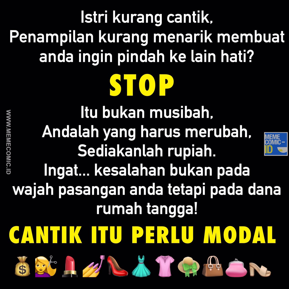 Meme Comic Indonesia On Twitter Cantik Itu Perlu Modal Upload