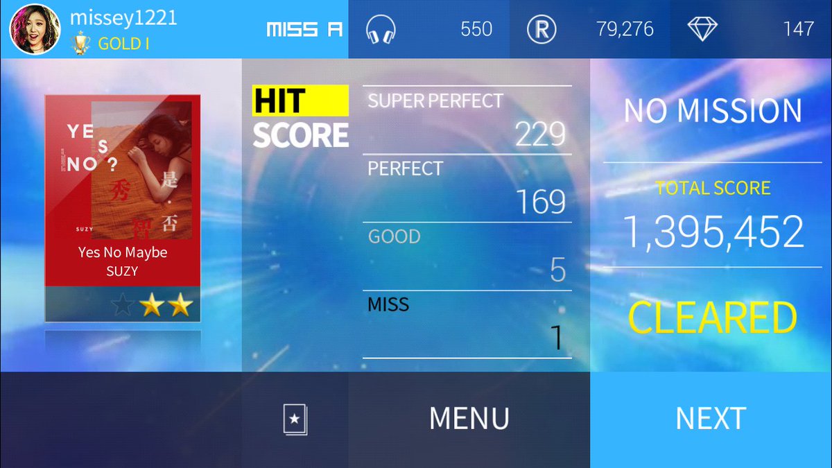 unnieloves's tweet image. I hate myself for failing to get 3stars like this. Just when the song was about to end. #1miss 😭