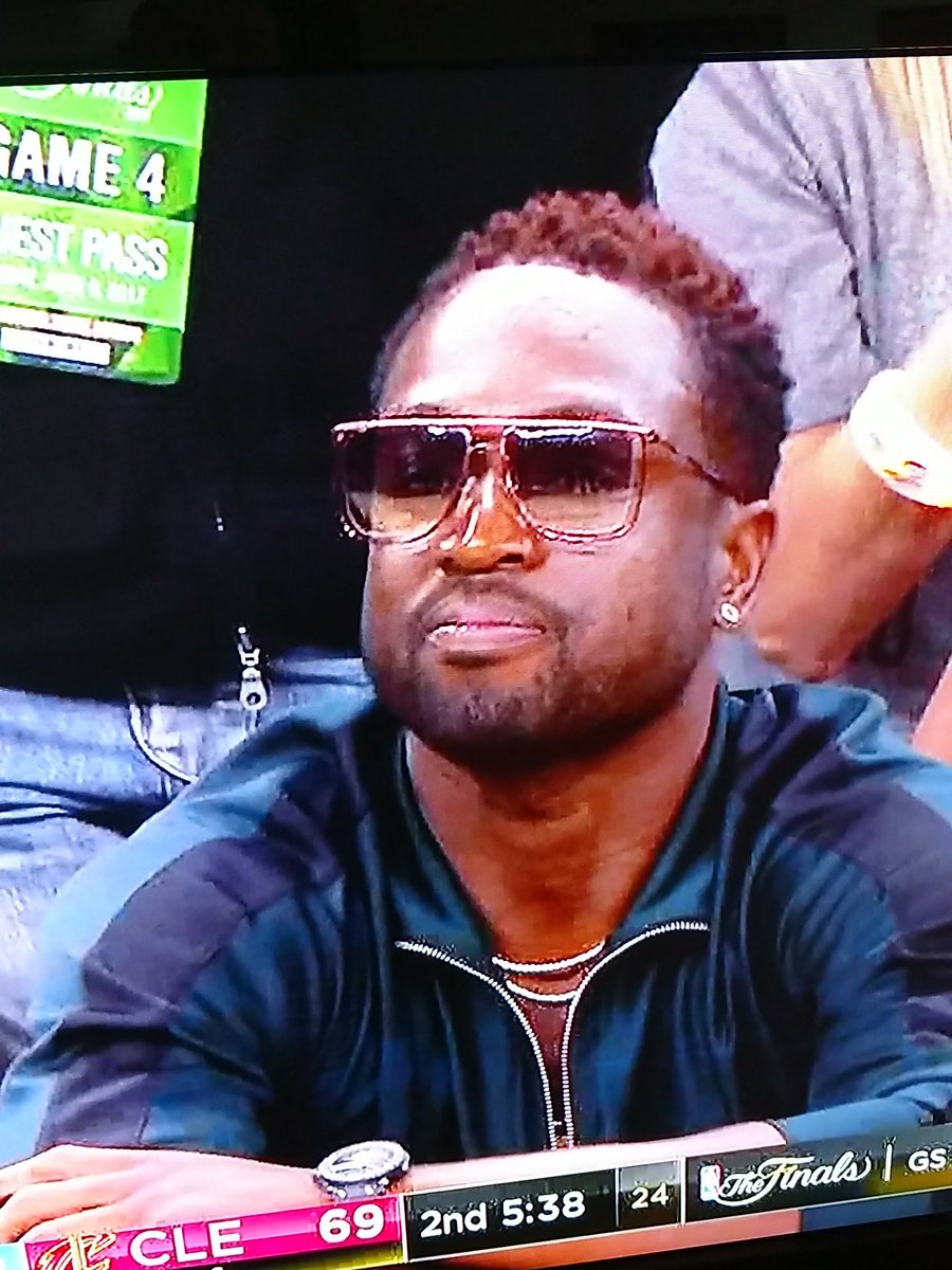 chrisbriano's tweet photo. @DeionSanders Didn't know '1989 Prime' was at #NBAFinals tonight!! LOL.
#Dwade3 https://t.co/bQ2YdqNx8d