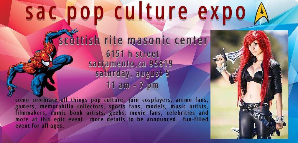 efohenge's tweet photo. Sac Pop Culture Expo, Aug 5, Scottish Rite Center. 11a-7p. Info and tickets https://t.co/5RNkuNEcAg #comics #collectibles #gamers https://t.co/ht6J6xB35l