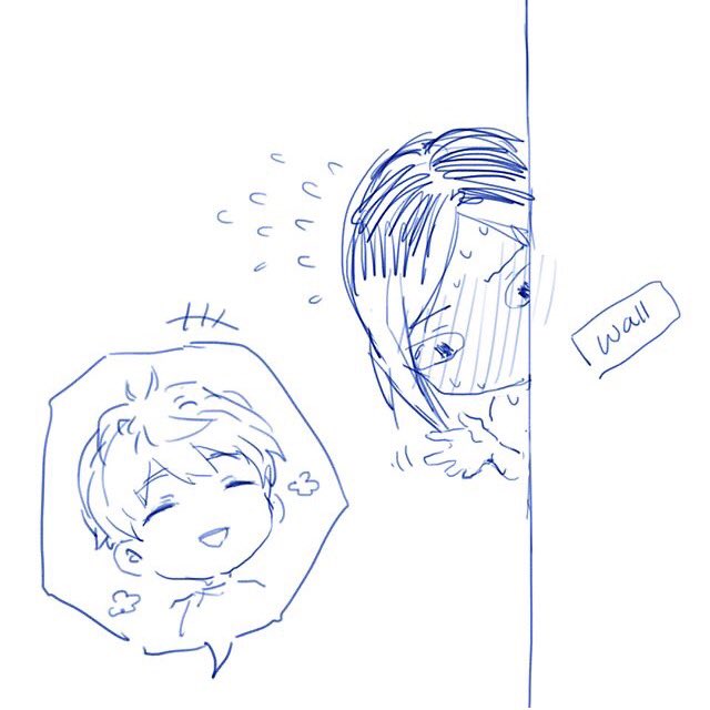 Unnecessary comic of me awkwardly waving at Lukas ??? 