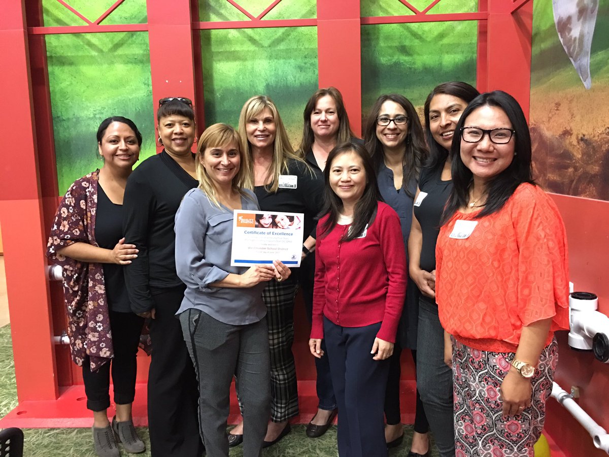 BeverleeWSD1's tweet photo. .@westminstersd Preschools earn OCDE top honors. Congrats on your 5-Star rating! ⭐️⭐️⭐️⭐️⭐️ @JamisonPower @mrpeterbarajas @MsRenaeBryant https://t.co/bdmuHkMAbA