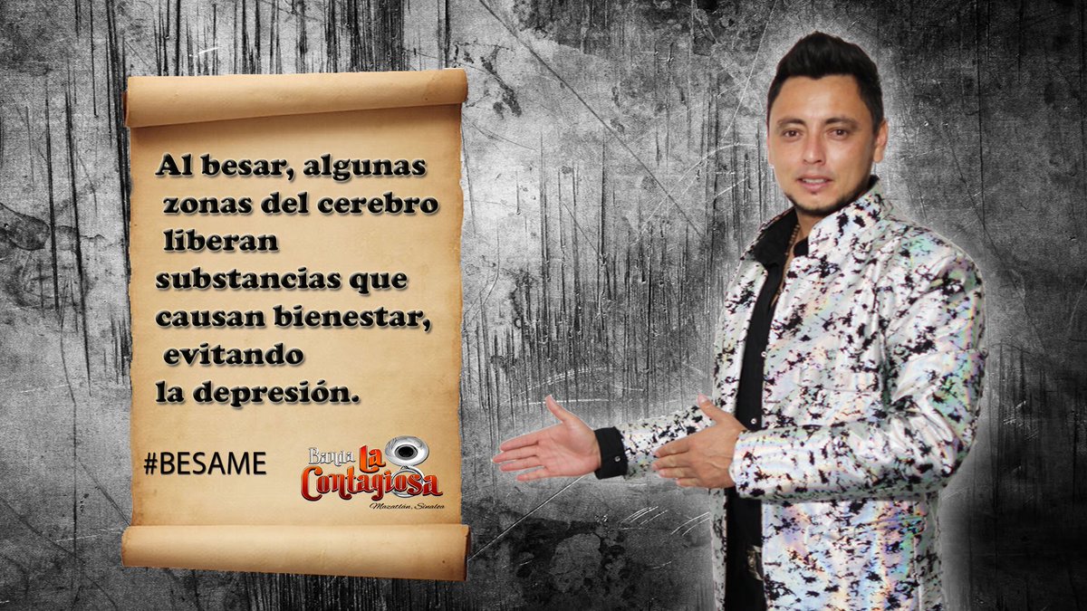 LaContagiosaMX's tweet photo. CON NOSOTROS TE INFORMARAS PORQUE ES BUENO BESAR 😘 #Besame #DeTrompita #ComoSea #PeroBesame #VideoProximamente @LizosMusic
@BNDACONTAGIOSA https://t.co/l7PdBs90fl