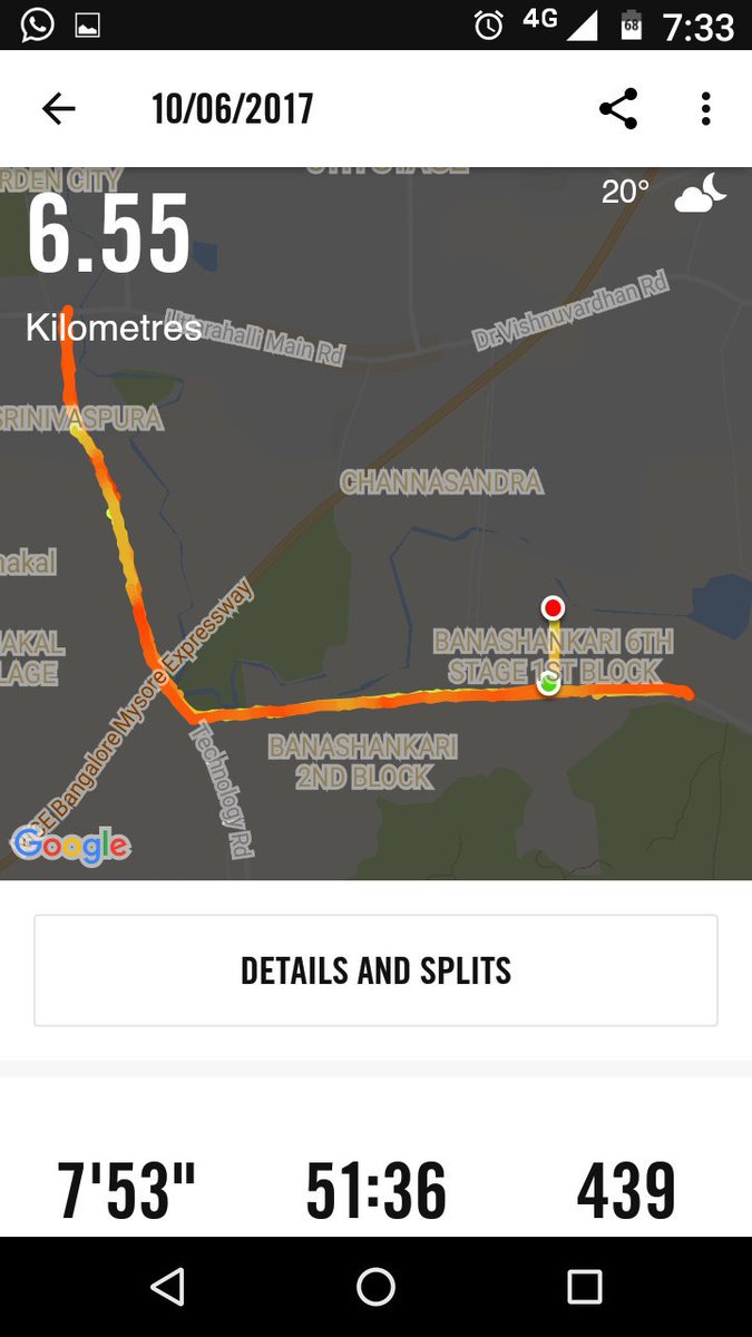 thefitdotme's tweet photo. Awesome training run today @jjsrunning for @NammaMarathon
#RYFM #IcanIwill #fitgirl #comebackstronger https://t.co/JQn6Zjjn3M