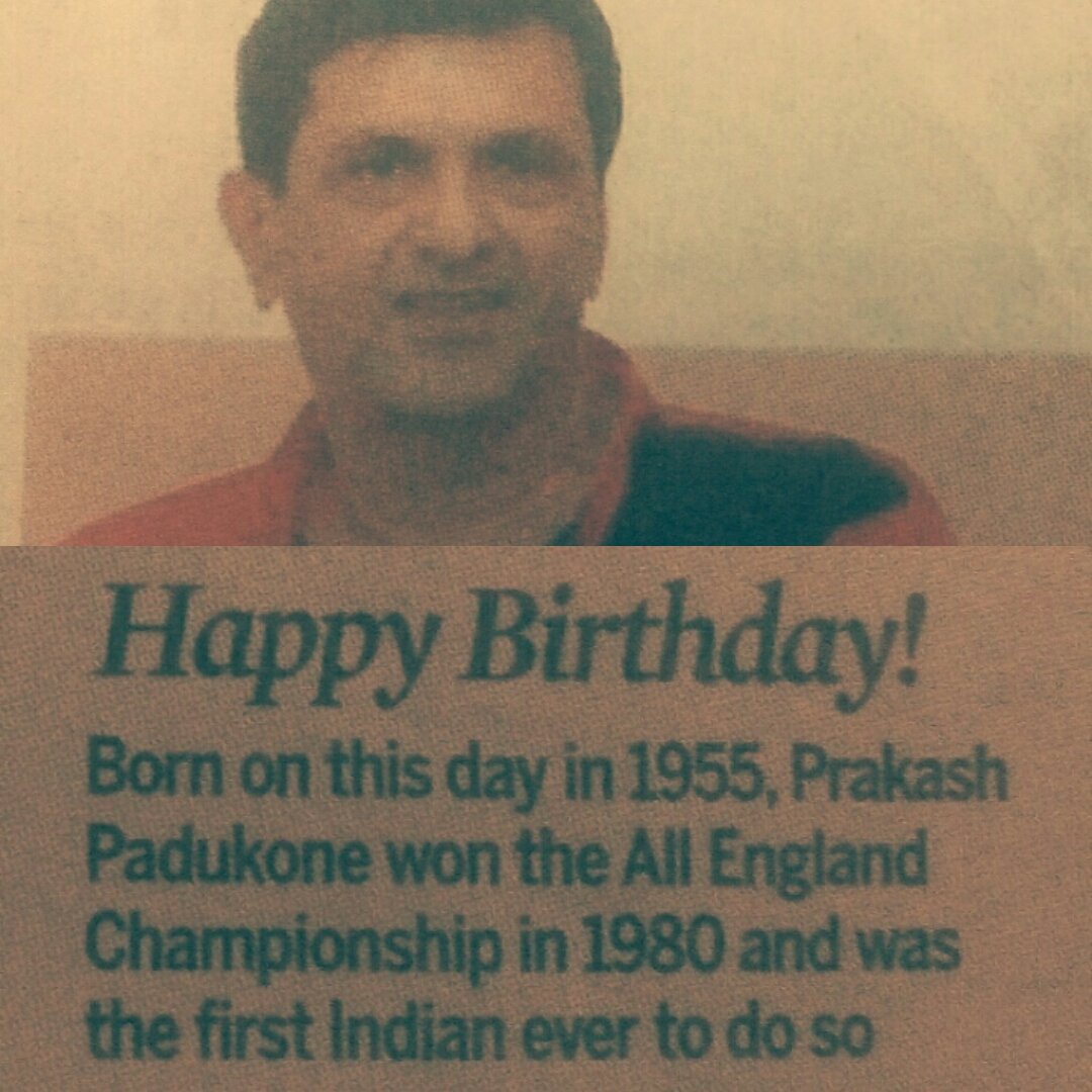 Happy Birthday Mr. Prakash Padukone    