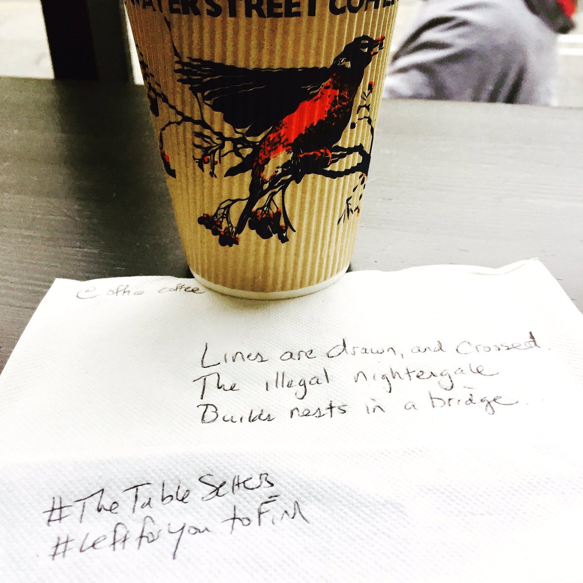 mathyuDjan's tweet image. Lines are drawn, and crossed.
The illegal nightingale           Builds nests in a bridge.
#LeftForYouToFind @TheOfficeRO #TheTableSetters