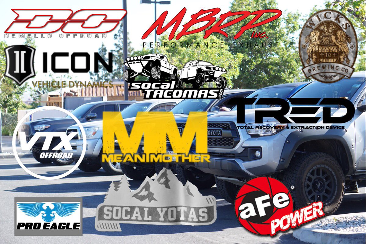 socaltacomas's tweet photo. It's on! June 24th at 8am!!! #tacomas #socaltacomas #toyotatacomas #4runner #fjcruiser https://t.co/yewqQLLROC
