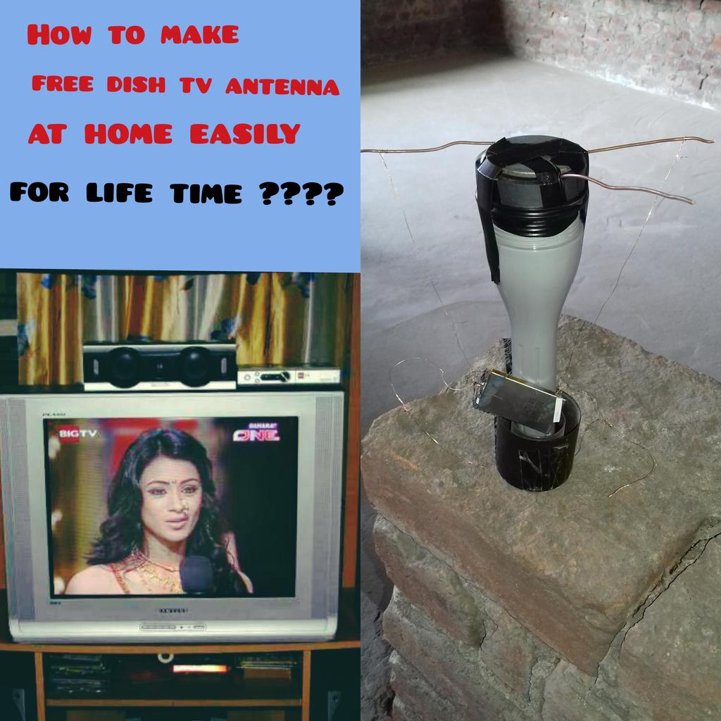 tricks_techno's tweet image. How to make homemade free dish antenna free for life time