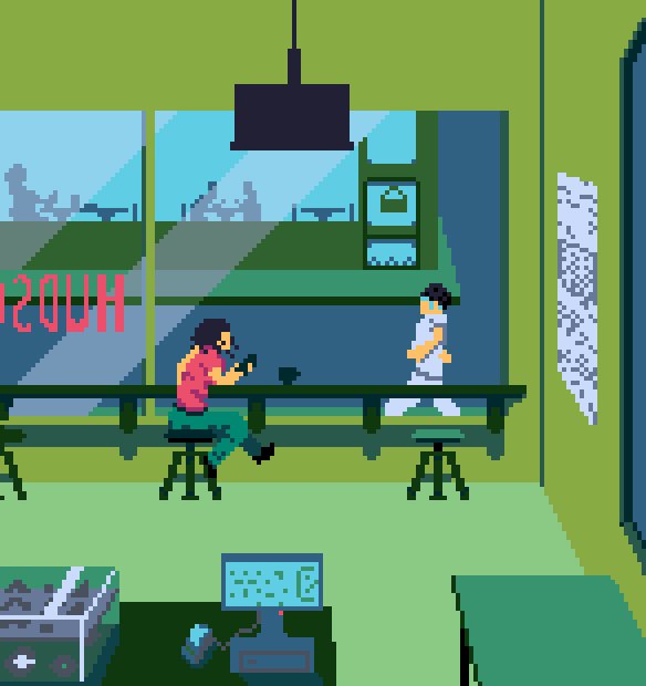 OldboySagat's tweet photo. Just a bit of practice #pixelart #coffeeart #gamedev https://t.co/nOU1ABAYjZ