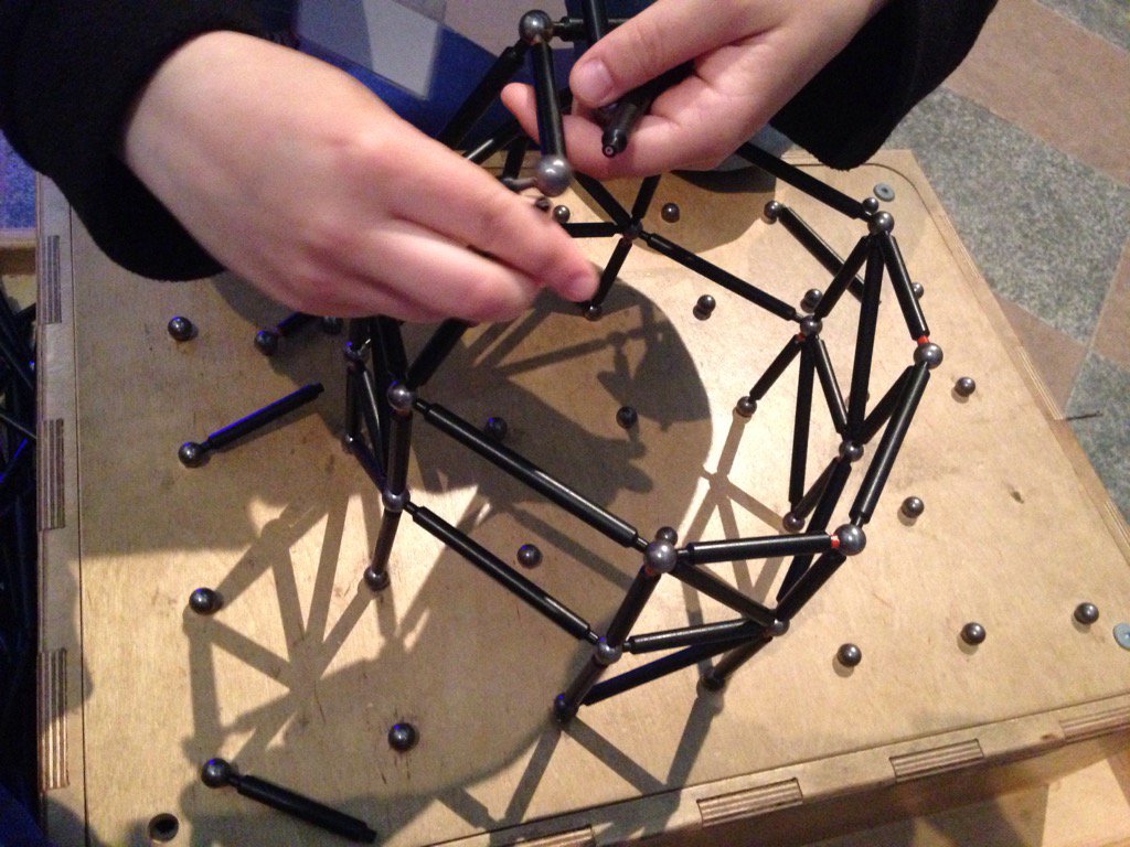 CSCSciCom's tweet image. As we&apos;re @Ely_Cathedral we thought we&apos;d build an octagon 🙂@COSMOS_Roadshow