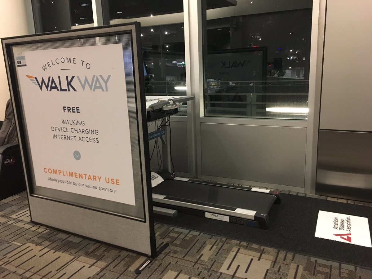 This is cool. <a href="/mspairport/">MSP Airport</a> has free treadmills--with charging stations--for travelers.