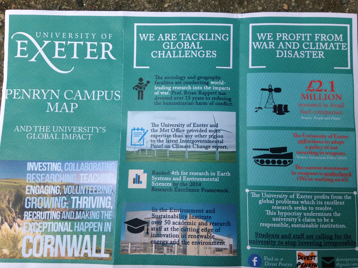 EthicalExeter15's tweet photo. Encouraging people to come to #Penryn and get active in making @UniExeCornwall more sustainable #Divest #ExeterOpen https://t.co/c0UDqJQ2E4