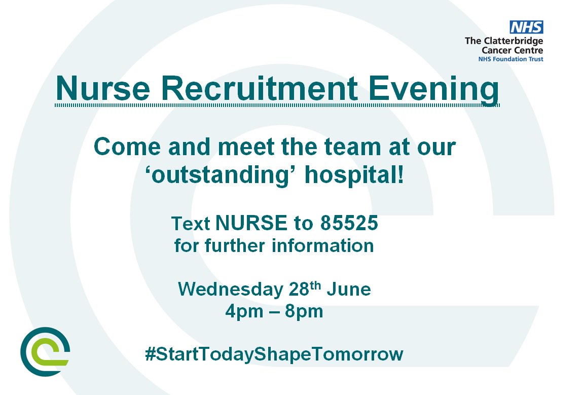 CCCNHS's tweet photo. Do you want to help us shape tomorrow? Come along to our Nurse Recruitment Event on Wed 28 June #starttodayshapetomorrow https://t.co/fVkU7r5twF