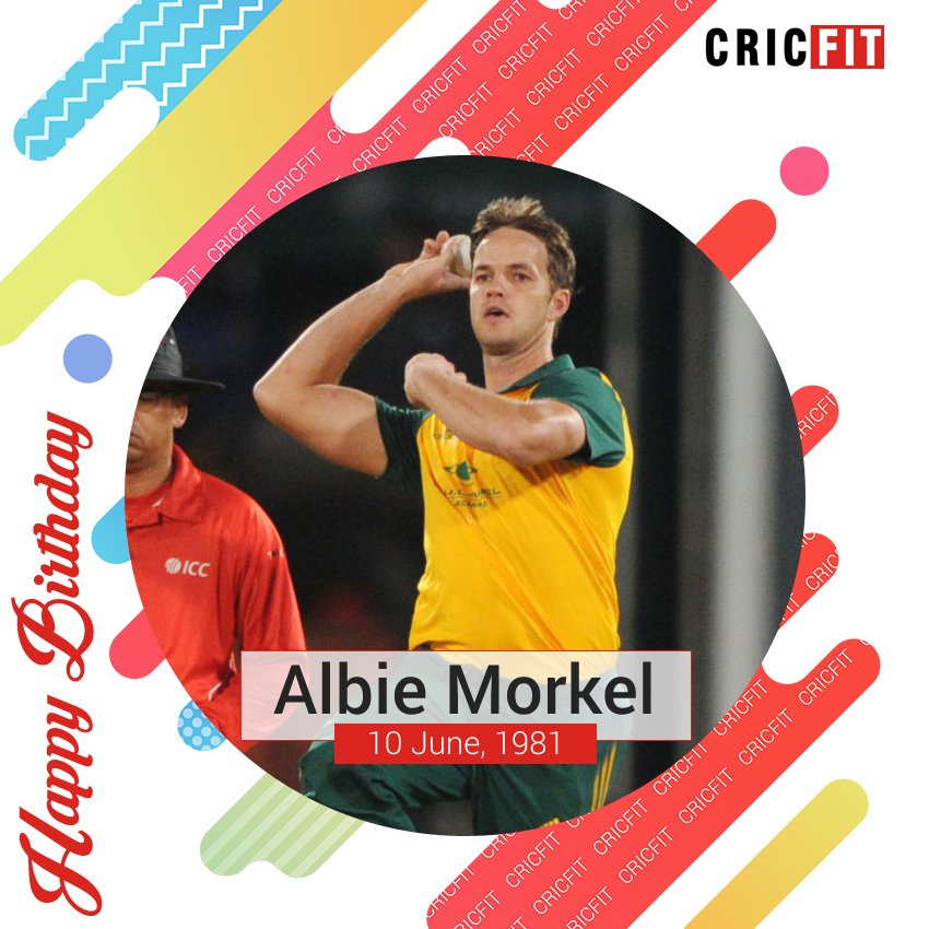 Cricfit Wishes Albie Morkel  a Very Happy Birthday! 