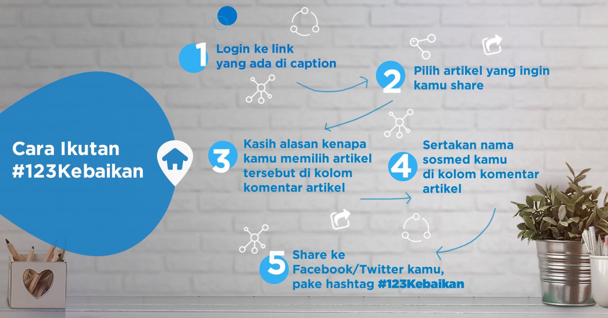 rumah123's tweet photo. Minggu ketiga kuis #123Kebaikan sudah dimulai. Kali ini hadiahnya akan berbeda dari minggu lalu..  https://t.co/uHpnPtikKH  #123Kebaikan https://t.co/ANHRHxqTjz