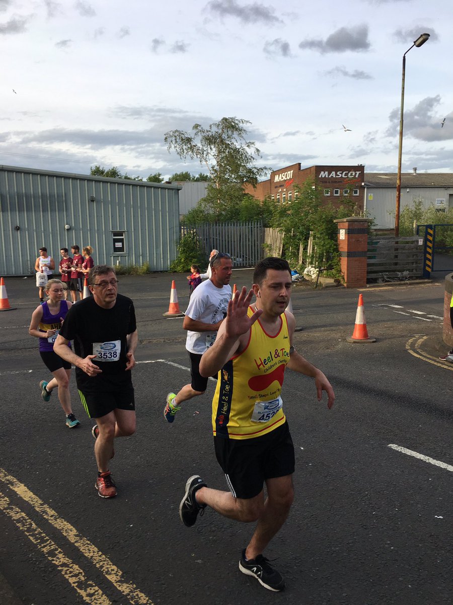 I managed it just in the heat last night well done to everyone running in <a href="/Blaydonrace/">Blaydon Race</a> raising funds for <a href="/HeelToeCharity/">Heel & Toe Charity👣</a> #TeamHT  🏃🏻 🏃🏻🏃🏻