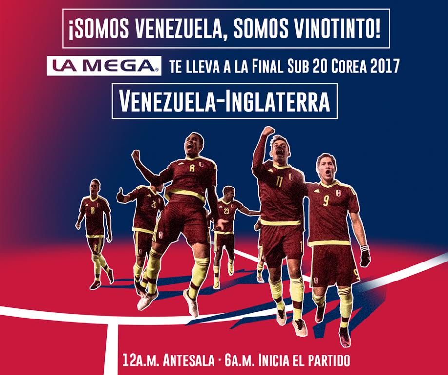 LaMega107's tweet photo. La Mega te invita a escuchar la final de la Copa Mundial Sub-20 este domingo. ¡Sintonízanos para disfrutar del juego! https://t.co/5BhJIRCDA6