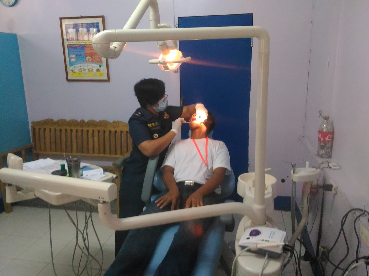 rhspro6's tweet photo. @HSPnp @pnp_region6  dental examination of pnp applicants from antique, aklan, capiz provinces on june 10 at dental dispensary, pro6 https://t.co/yMyUEWV9e7
