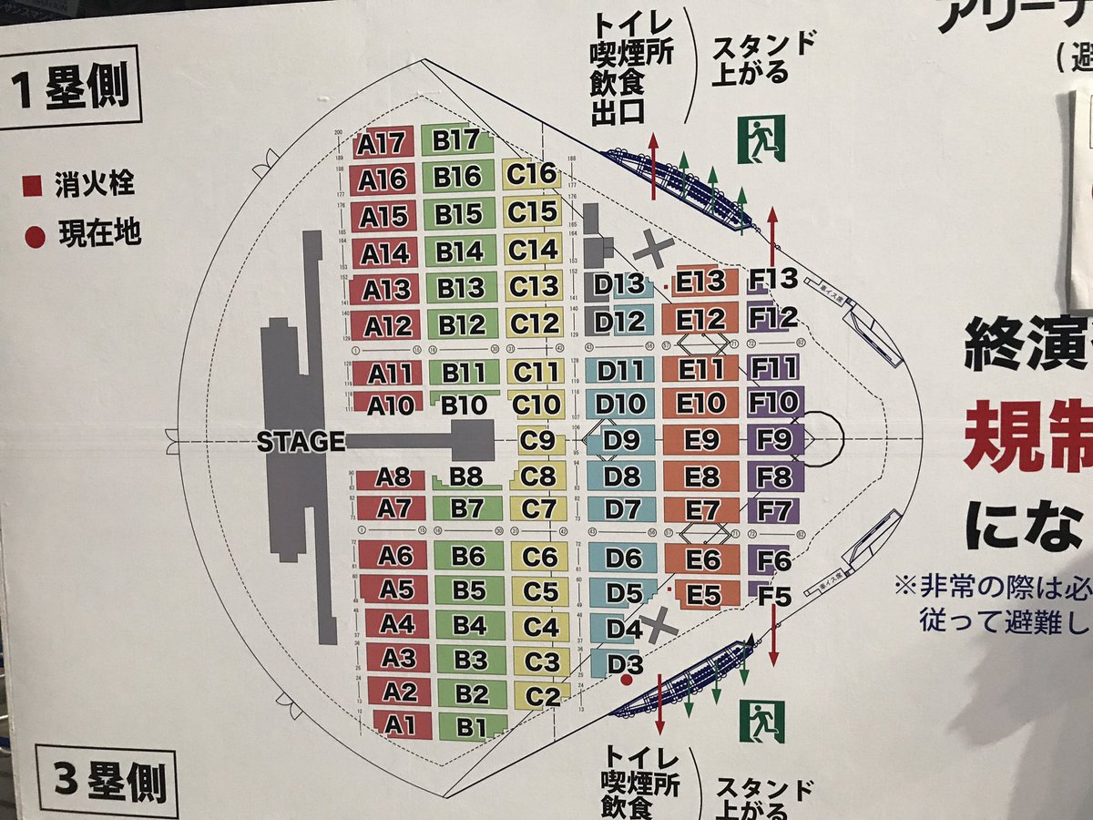 Mr Children Dome Stadium Tour 17 Thanksgiving 25 各公演のアリーナ座席表