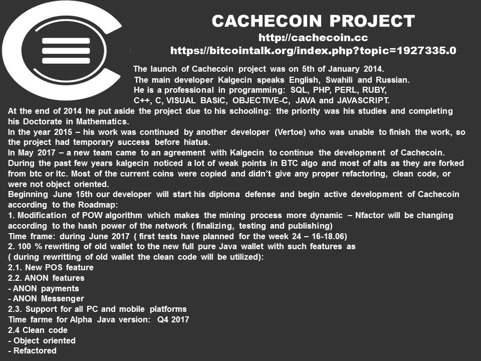 Cach_Aleksoo7's tweet image. Re-twit https://t.co/Hq5gtgx6d5, follow me, PM your #Cachecoin address!