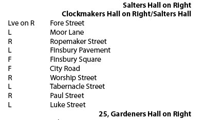WizAnn's tweet photo. Update to Livery Ramble Salters Hall to Gardeners Hall #roadchanges #runupdates https://t.co/zeQhVuidKN
