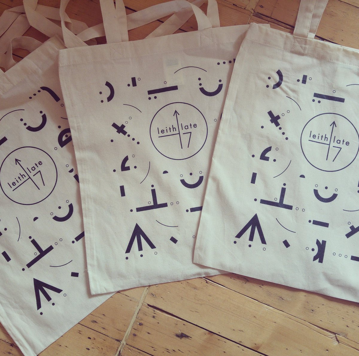 Totes amaze! We got #LeithLate17 totes! Available to pick up for a wee £3 donation from our #Leith Gala Day stall @ the Links today 😍