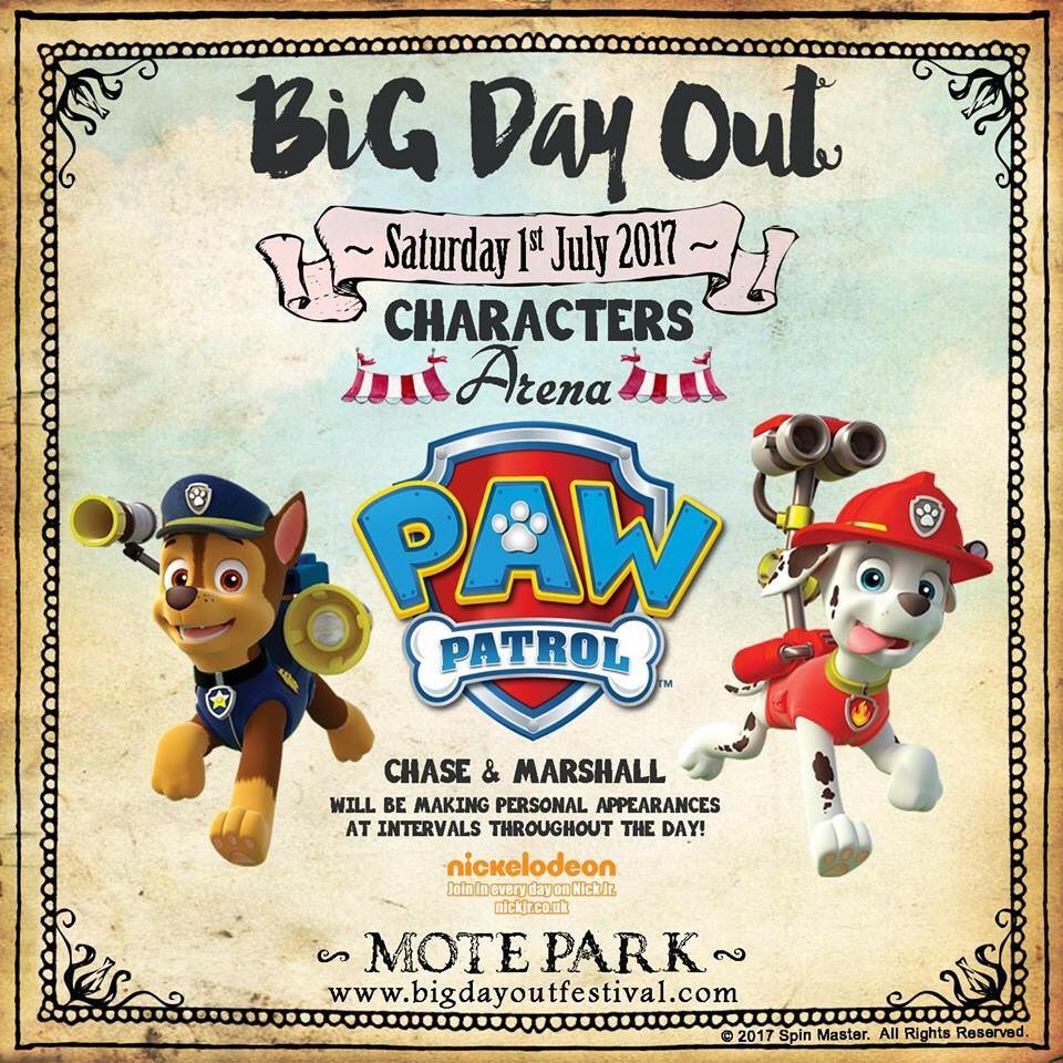 BigDayOutUK's tweet photo. In just 3 weeks Chase &amp; Marshall will be on a roll at Mote Park! 

Who's excited?!

Tickets: https://t.co/QqQqw2QX4v https://t.co/ehqvr7HswJ