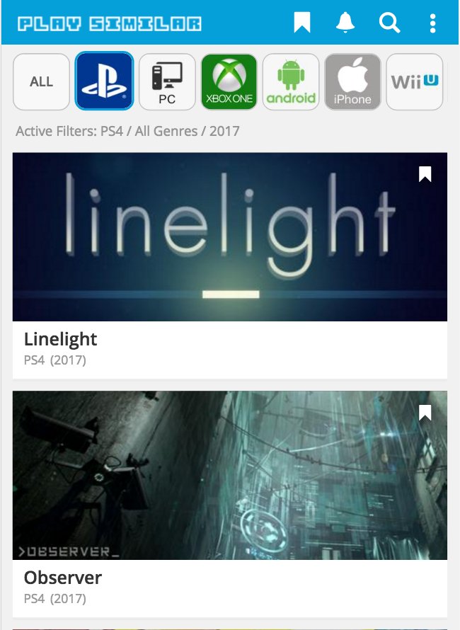 PlaySimilar's tweet photo. #Watchlist is now available for everyone over at #playsimilar. Also check out the new #Games filter option and let me know what you think!🤫 https://t.co/pl0zpF2Gc5
