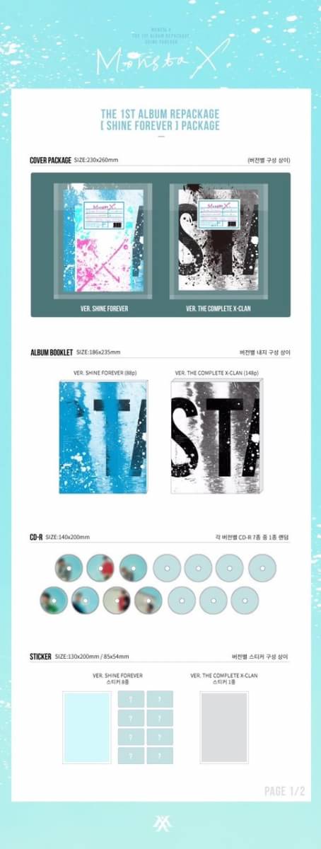 beerose_'s tweet photo. [PO] MONSTA X 1st Repackaged : Shine Forever 
Details https://t.co/qszmaF0Ysu https://t.co/C8KFtCdYdI