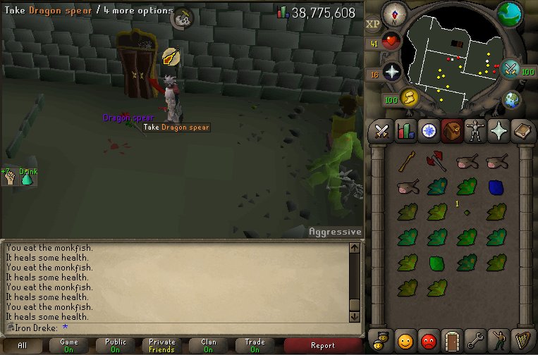 Dreke92's tweet photo. 6 Rune spears, 6 shield left halfs &amp; 1 d spear @ 74 slayer https://t.co/LJFAWkaOiX