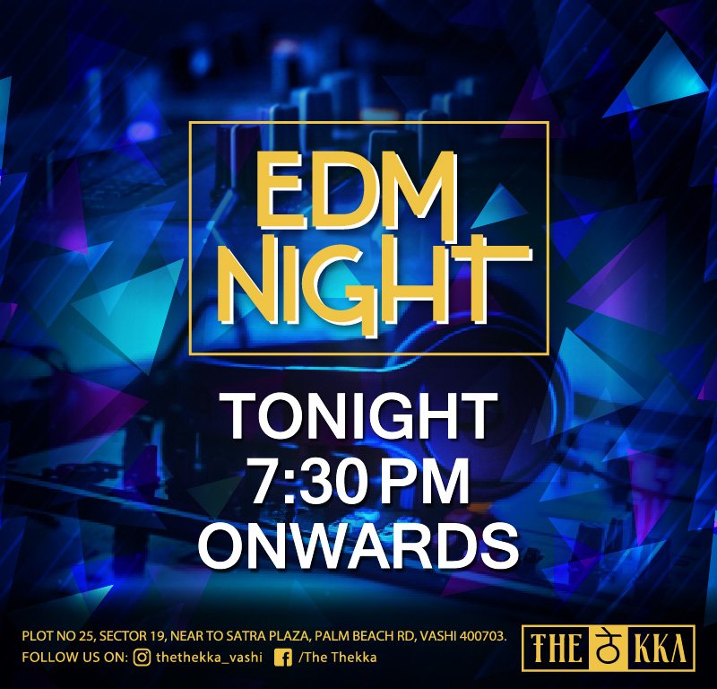 TheThekka's tweet photo. Saturday should be electrifying and so we have #EDMNight on the house at The Thekka today starting at 7.30 pm. #weekend #DJNight #TheThekka https://t.co/OVz36tLV5U