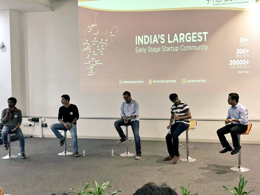 knowlarity's tweet photo. SPOTTED | Our Head of India Operations, @janardans, talking about #HackingSales with fellow panelists at @HeadstartBlr @Headstarters 👌⤵ https://t.co/DOk1mgAper
