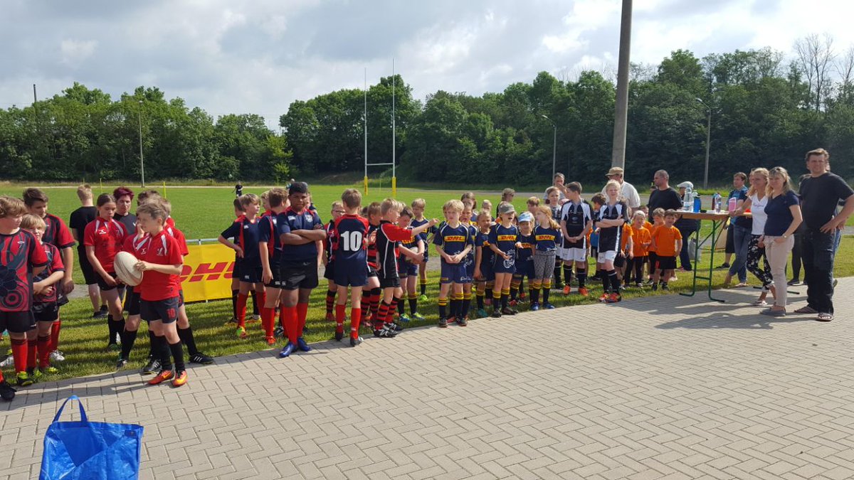 Die Kids sind heute bei der Sparkassen #LIPSIADE beim Rugby Club Leipzig. #ScorpionsRugby #LeipzigRugby