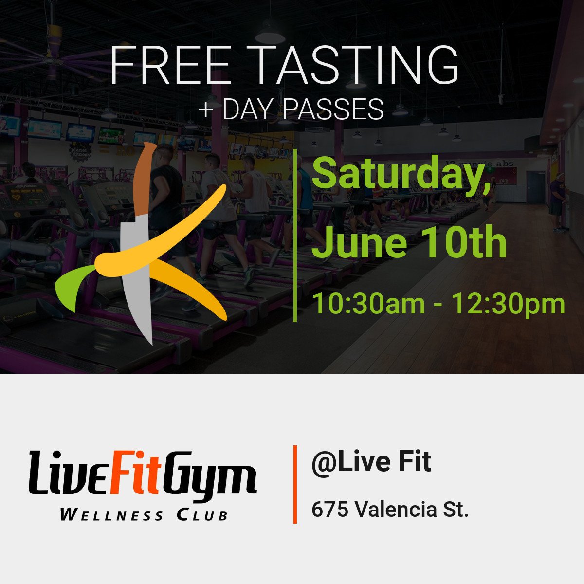 KarmaSous's tweet photo. Join us today at @LiveFitGym for an awesome tasting! We'll be there from 10:30am-12:30pm so stop by and check us out!!🍴🥗😋 #freefood https://t.co/3vMolMJrkC