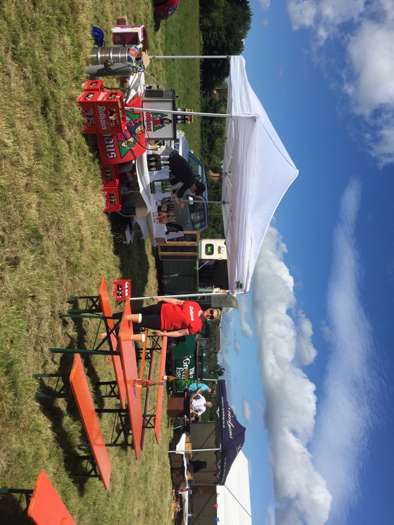 Get on down to Newlyns Farmers Market Odiham/Hook. Sunny and warm for a beer. Prost!