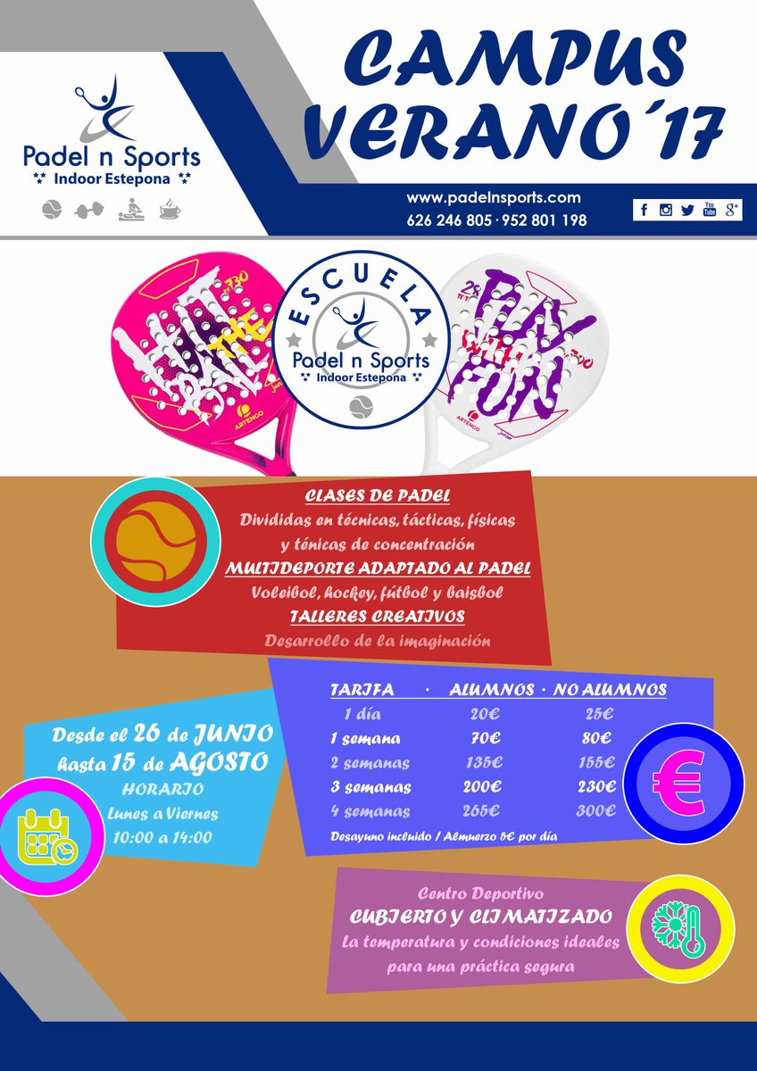 #campusdepadel #padel #campusdeverano en #Estepona #Malaga ¡Apúntate!