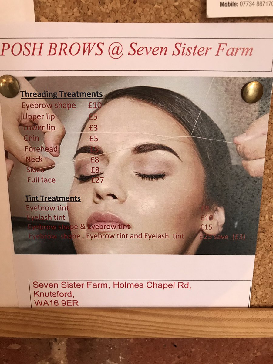 poshicecream's tweet photo. Our brow lady is here from 12 today #eyebrows #threading #poshbrows #readyfortheweekend #knutsford #cheshire https://t.co/ZQXlBFN3ld