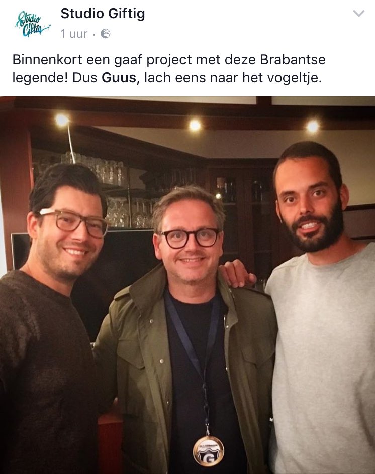 Dit zijn echte kunstenaars! Wat een gave dingen maken ze bij <a href="/studiogiftig/">Studio Giftig</a>! Ben benieuwd wat ze met/voor <a href="/Guusmeeuwis/">Guus Meeuwis</a> gaan doen!