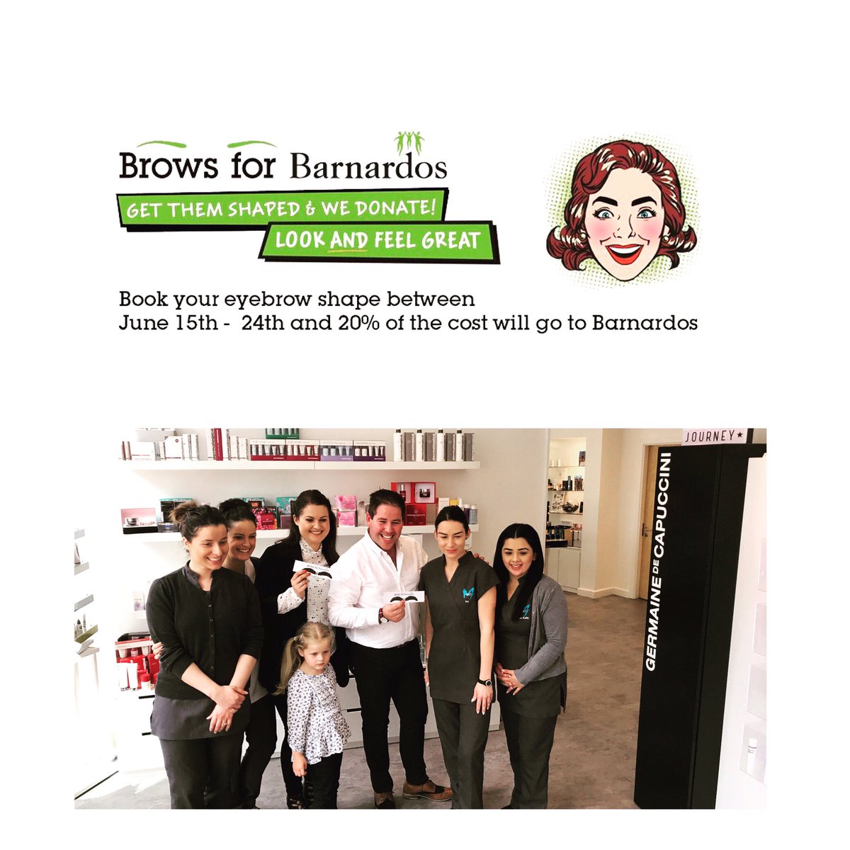 MintKilkenny's tweet photo. @EdwardHayden with #teammint launching #Browsforbarnardos at #mintkilkenny π@Barnardos_IRL https://t.co/Bb72756MEV
