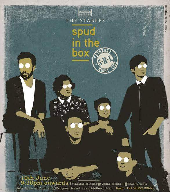 Saturday Night Live (S-N-L) presents @spudinthebox! A power packed and hard hitting act comes your way, tonight 9:30pm onwards! 

#AltRock