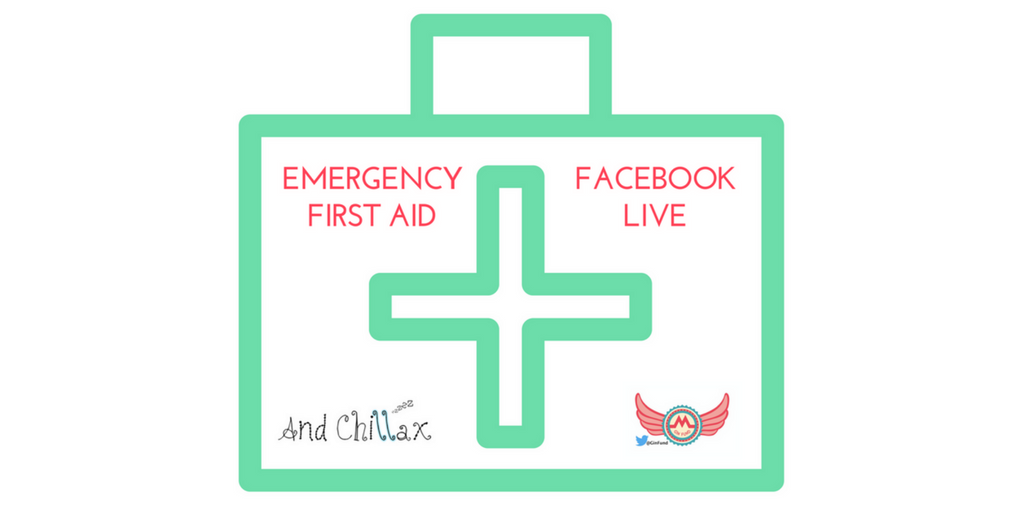 Would you know what to do in an emergency? Join our FREE Facebook Live with #firstaid experts <a href="/AndChillax/">And Chillax</a> Mon 8.30pm ow.ly/akKc30ctNMQ