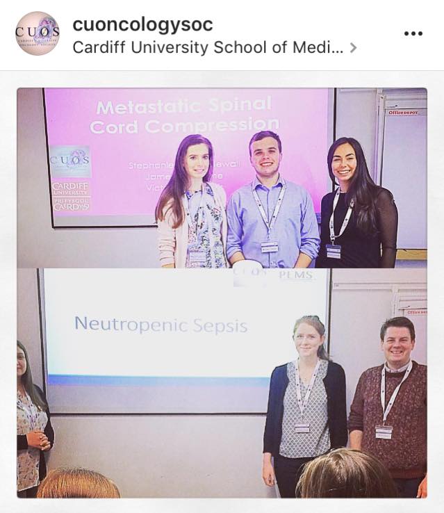 CUOncologySoc's tweet photo. Busy day ahead for the #CUOS team @PEMSCardiff undergraduate symposium!! 💊💉🚑 https://t.co/PDNqistBOB
