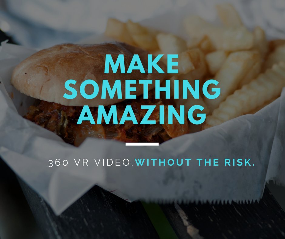 truecoloursvid's tweet photo. We don't make amazing burgers here at True Colours.....but we do make amazing #360video! #makesomethingamazing #video #london #360VR https://t.co/GRC44facdz