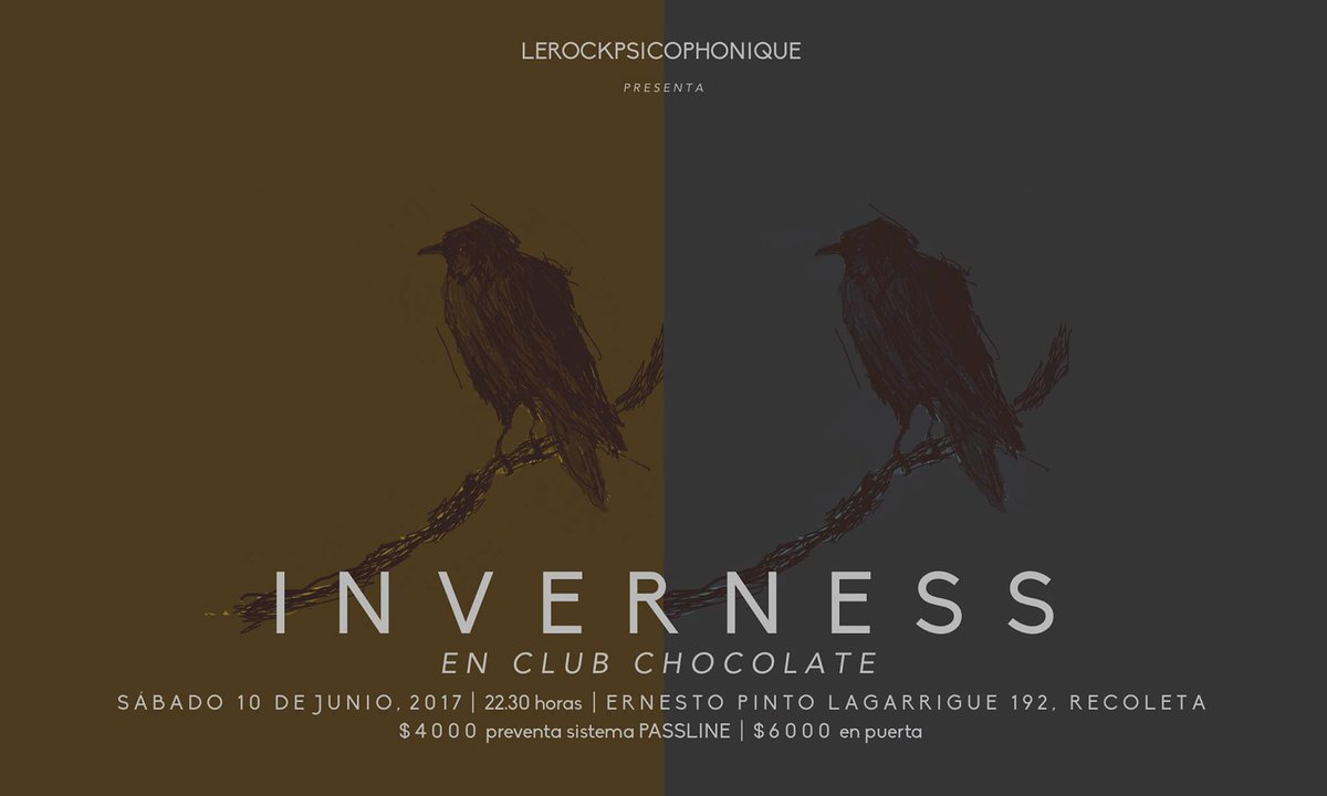 Musicachilenacl's tweet photo. Los nominados a los #PremiosPulsar2017 @Invernessbanda celebran 8 años de su primer disco "Iluminaciones" hoy en @elclubchocolate https://t.co/Y3YOz0Fltv