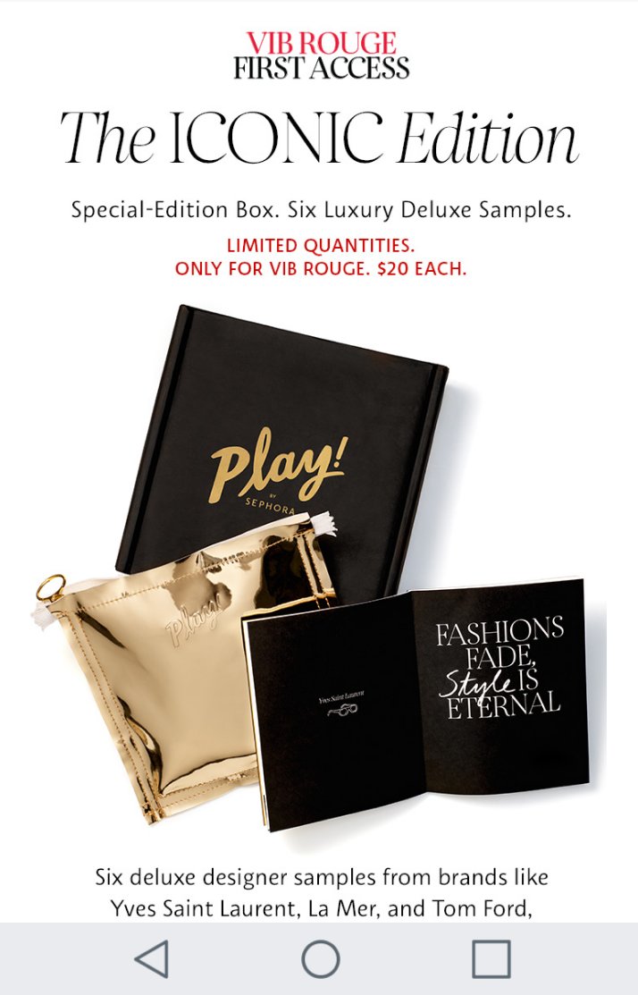 holldanbloggers's tweet photo. For all you VIB ROUGE check out this @SephoraPlay box especially for you for $20! Look at the bag and I can't wait to see what's inside!! https://t.co/vMSlUXWJXs