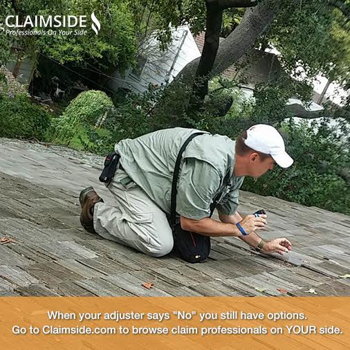 Claimside's tweet photo. When the insurance company says no reach out to a licensed #publicadjuster for a second opinion. #propertydamageclaim https://t.co/CftqOCZRO2
