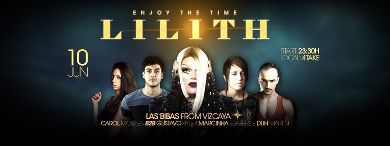lasbibas's tweet image. Hj eu toco em #Curitiba ! Estreia da festa #Lilith no club #4take ! By @lasbibas